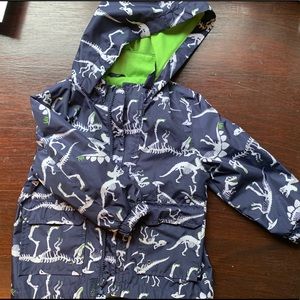 2t dinosaur bones rain slicker